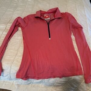 Women's Pink Quarter-Zip Top